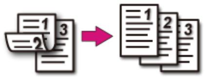 OKI ES7170DN - ES7131DNW - Documents recto-verso avec reliure sur le bord court copies recto - 1