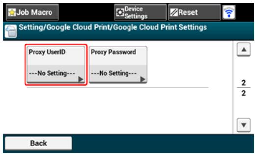 OKI ES7170DN  -  ES7131DNW - Appuyez sur [serveur proxy] - 3
