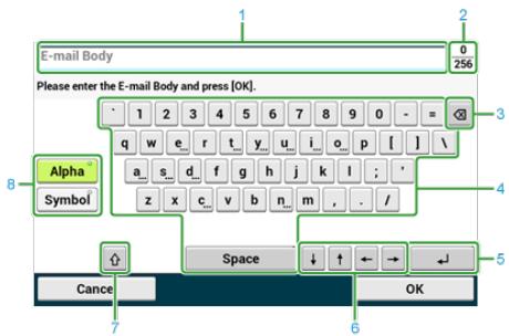 OKI ES8453DN - A propos de l'écran de saisie - 1
