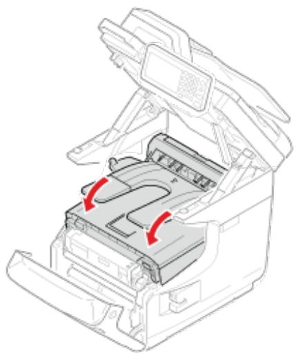 OKI ES8453DN - Fermez le bac de sortie. - 1