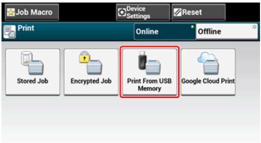 OKI ES8453DN - Insérez la clé USB dans le port USB. - 2