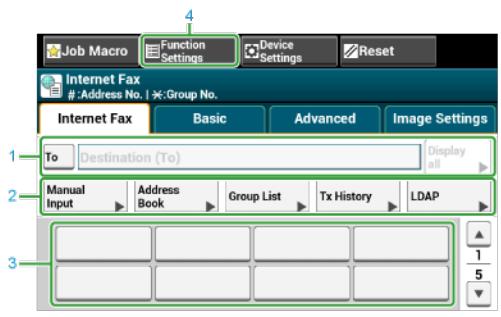 OKI ES8453DN - Onglet [Fax Internet] - 1