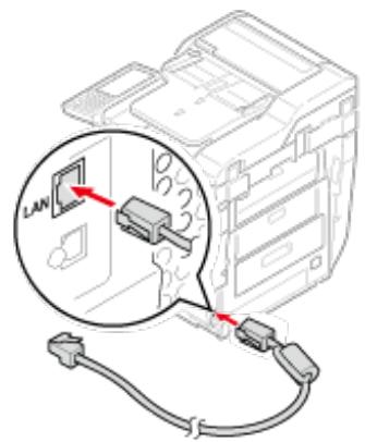 OKI ES8453DN - Préparer un cable de réseau local et un concentrateur. - 4
