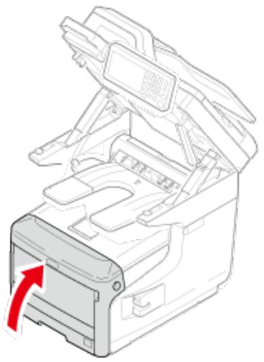 OKI ES8453DN - Fermer le capot frontal. - 1