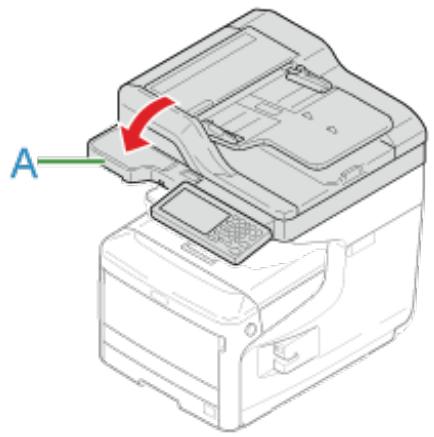 OKI ES8453DN - Tenez la poignée (A) pour fermer le scanner. - 1