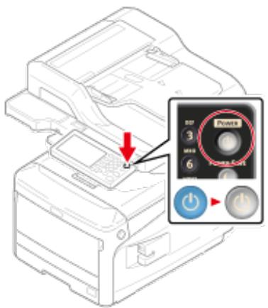 OKI ES8453DN - Mettre la machine hors tension, puis débrancher le cordon - 1