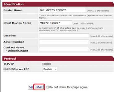 OKI ES8453DN - Supprimer un (profil) de destination à partir de la page Web - 3