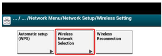 OKI ES8453DN - Appuyez sur [Choix du réseau sans fil]. - 1