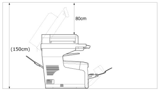 OKI ES8453DN - Espace d'installation - 2