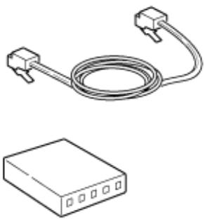 OKI ES8453DN - Préparer un cable de réseau local et un concentrateur. - 1