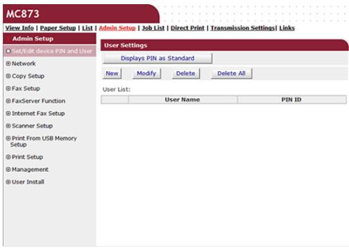 OKI ES8453DN - Configadmin - 1