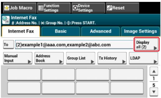 OKI ES8453DN - Changer le type de destination - 1