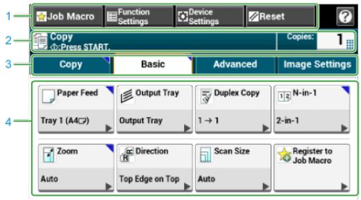 OKI ES8453DN - Mode d'affichage de l'écran de chaque fonction - 1