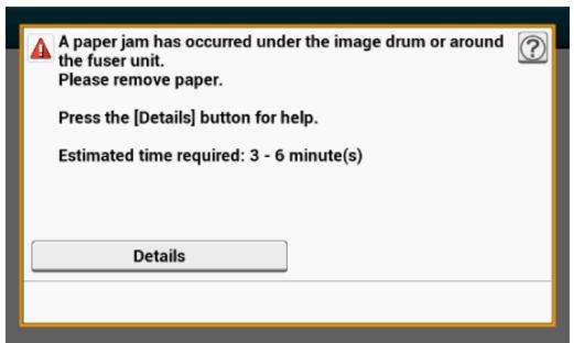 OKI ES8453DN - Un code erreur est affiché sur le panneau - 1