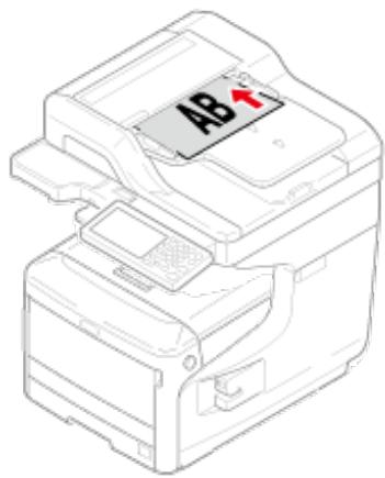OKI ES8453DN - Symboles indiquant l'orientation du document - 1