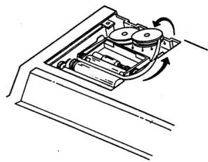 OLYMPIA CPD-512ER - Vymena barvici pasky - 1