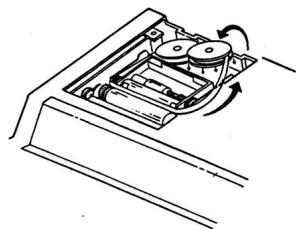 OLYMPIA CPD-512ER - Cambiar la cinta impresora - 1