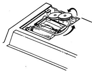 OLYMPIA CPD-512ER - Remplacer le ruban encreur - 1