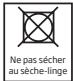 LISTO SLC8-L1B - Linge non adapté à un séchage en machine - 1