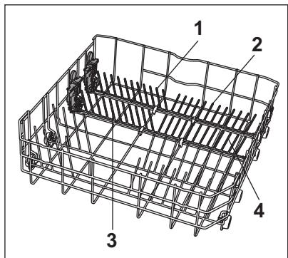 OCEANIC OCEALV1249WDD - Tiges du panier inférieur rétractables (4 pièces) - 1