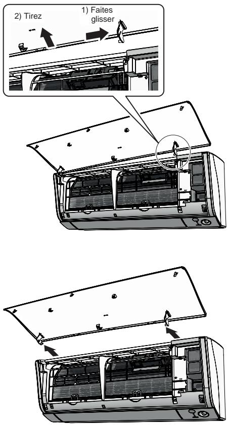 DAIKIN FTXJ20MW - Retirez le panneau avant. - 1