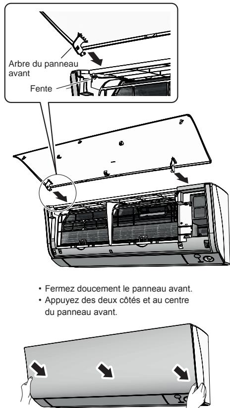 DAIKIN FTXJ20MW - Fixez le panneau avant. - 1
