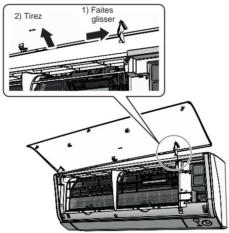 DAIKIN FTXM50M - Retirez le panneau avant. - 1