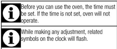 LEISURE COOKMASTER 110 DUAL GAS - Initial use Time setting - 1