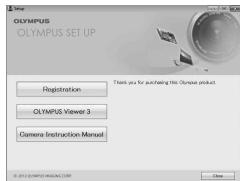 OLYMPUS TG6 - Insérez le CD fourni dans un lecteur de CD-ROM. - 1