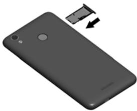 GIGASET GS110 - Insérer les cartes SIM et SD - 4