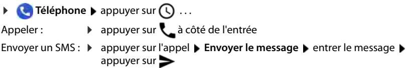 GIGASET GS110 - Contacter un appelant - 1