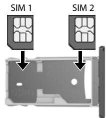 GIGASET GL390 - Insérer les cartes SIM et SD - 1