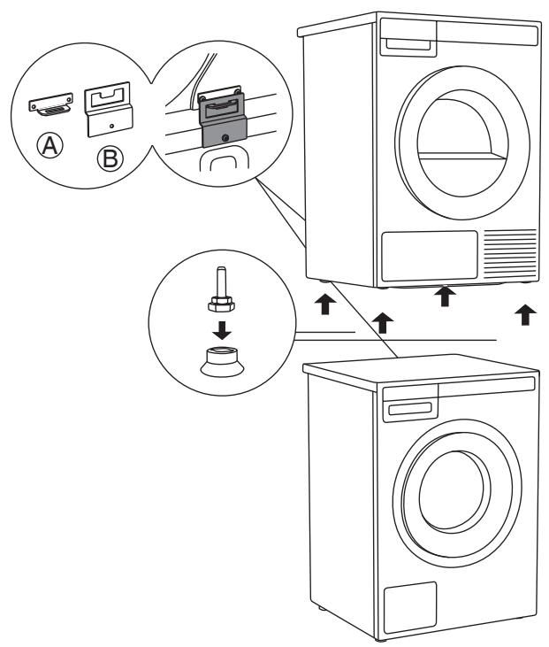 ASKO T411HDW - Pose en colonne sur un lave-linge - 1