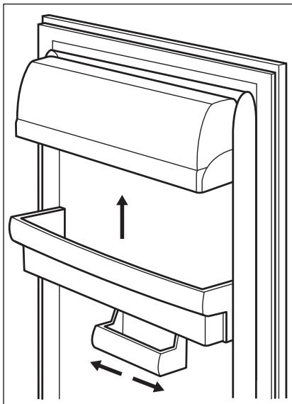 AEG-ELECTROLUX SCB51821FS - Positionierung der Turablagen - 1
