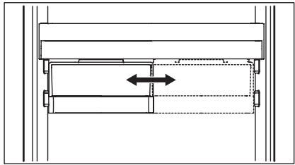 AEG-ELECTROLUX SCB61821LF - Positionnement du bac coulissant - 1