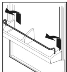 LIEBHERR IKP1660 - Déplacer les balconnets de contre-porte - 1