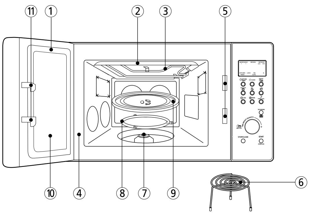 DAEWOO KOG9G7R - FEATURES DIAGRAM - 1