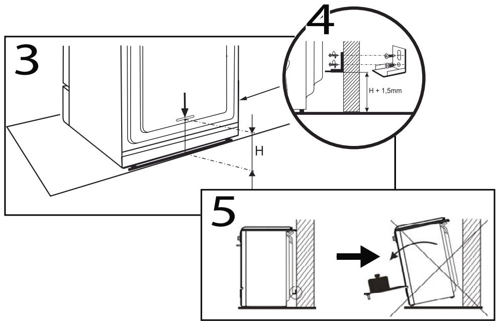 DE DIETRICH DOP7568X - Système anti-basculement - 3