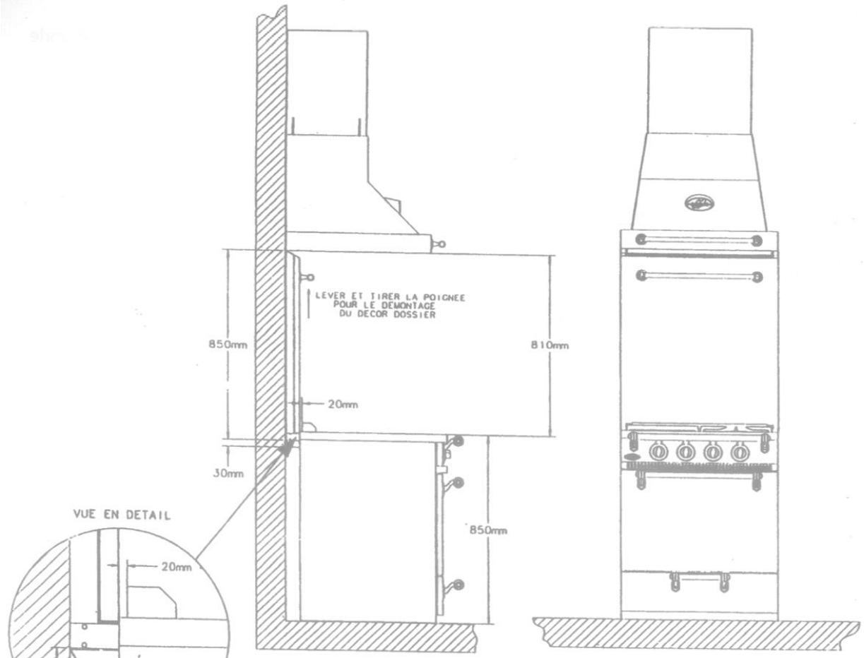 GODIN CHATELAINE GEANT 850 - Attention : pas de fonctionnement en recyclage évacuation par l'extérieur obligatoire - 1