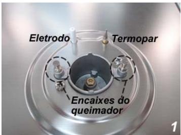 Eletrodo Termopar Encaixes do queimador 1