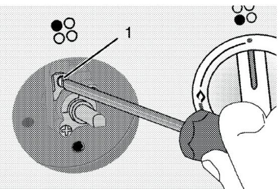 LISTO CV6060 L4B - Réglage du début des brûleurs de la table de cuisson : - 1