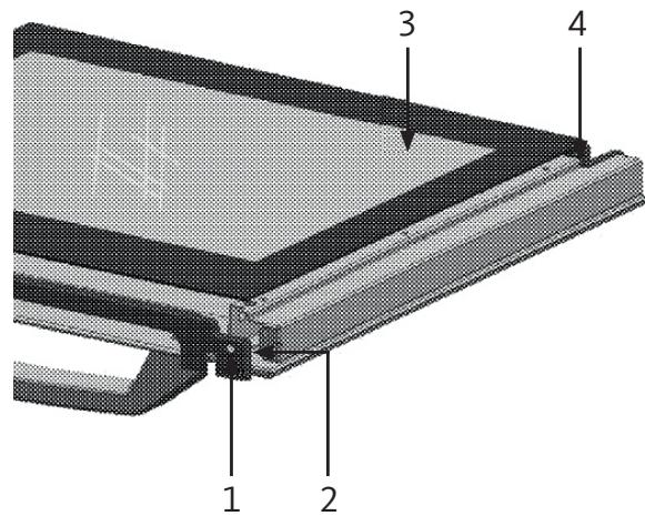 LISTO CV6060 L4B - DÉMONTAGE DE LA VITRE - 1