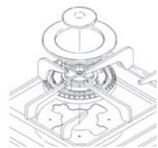 LOFRA M76MF/C - FITTING THE GAS BURNERS TO THE HOB - 2