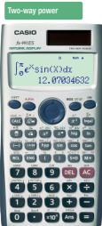 CASIO SL 100VC - Added functions of the fx-500ES: - 25