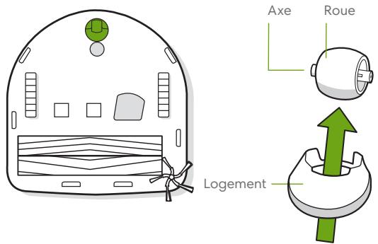 IROBOT ROOMBA 604 - Nettoyage de la roue pivotante arrriere - 1