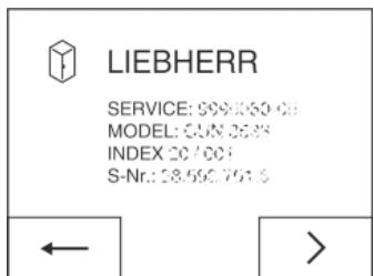 LIEBHERR CNEF4313 - Avertissement - 1