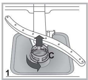 INDESIT DIF14B1EU - Cleaning the filters - 1