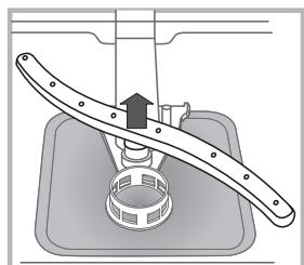 INDESIT DFP27B96Z - Nettoyer les bras de lavage - 2