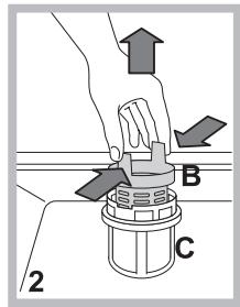 INDESIT DFP58T94A - Die Filter reinigen - 2