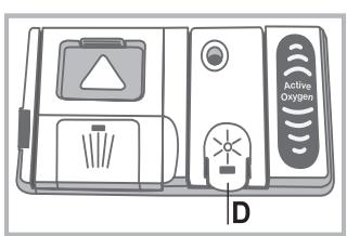 INDESIT DFP58T94A - Einfüllen des Klarsprülers - 1
